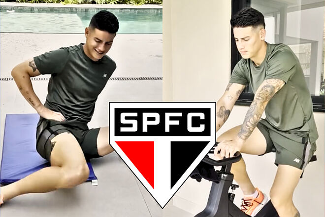 Revelaciones de situación de James Rodríguez con São Paulo para 2024 (Instagram: James Rodríguez - São Paulo)