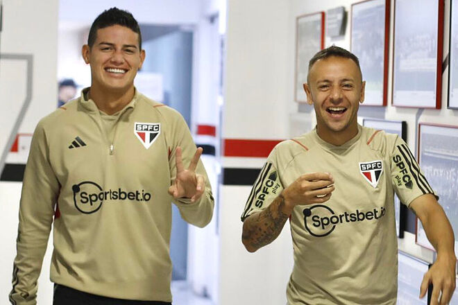 Entrevista a Rafinha sobre situación de James Rodríguez y São Paulo (Instagram: São Paulo)