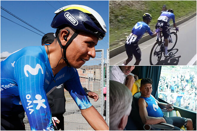 Discurso y momentos de Nairo Quintana en el final del Tour Colombia 2024 (EFE - YouTube Movistar Team)