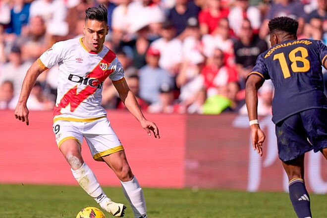En rayo Vallecano vs. Real madrid, Falcao García llegó a 700 partido como profesional (Instagram: Rayo Vallecano)