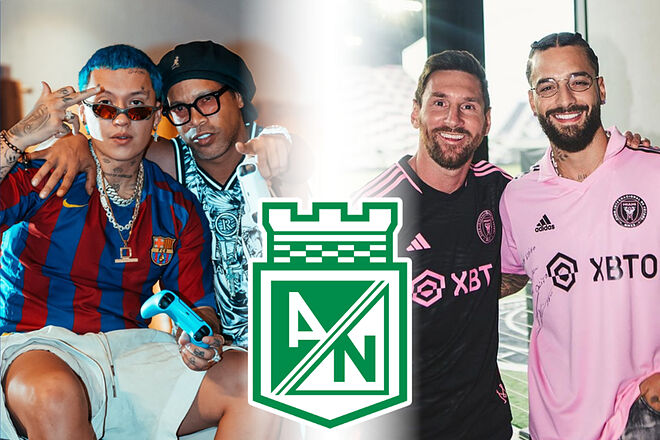 Piden que Blessd y Maluma compren a Atlético Nacional (Instagram Blessd, Maluma - Atlético Nacional)