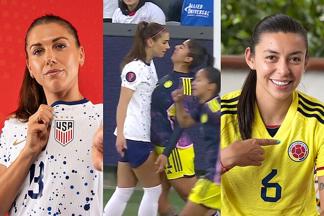 Morgan y Rincón hablaron de cruces en Colombia y Estados Unidos por Copa Oro Femenina (Instagram: Alex Morgan, Yoreli Rincón - ESPN)