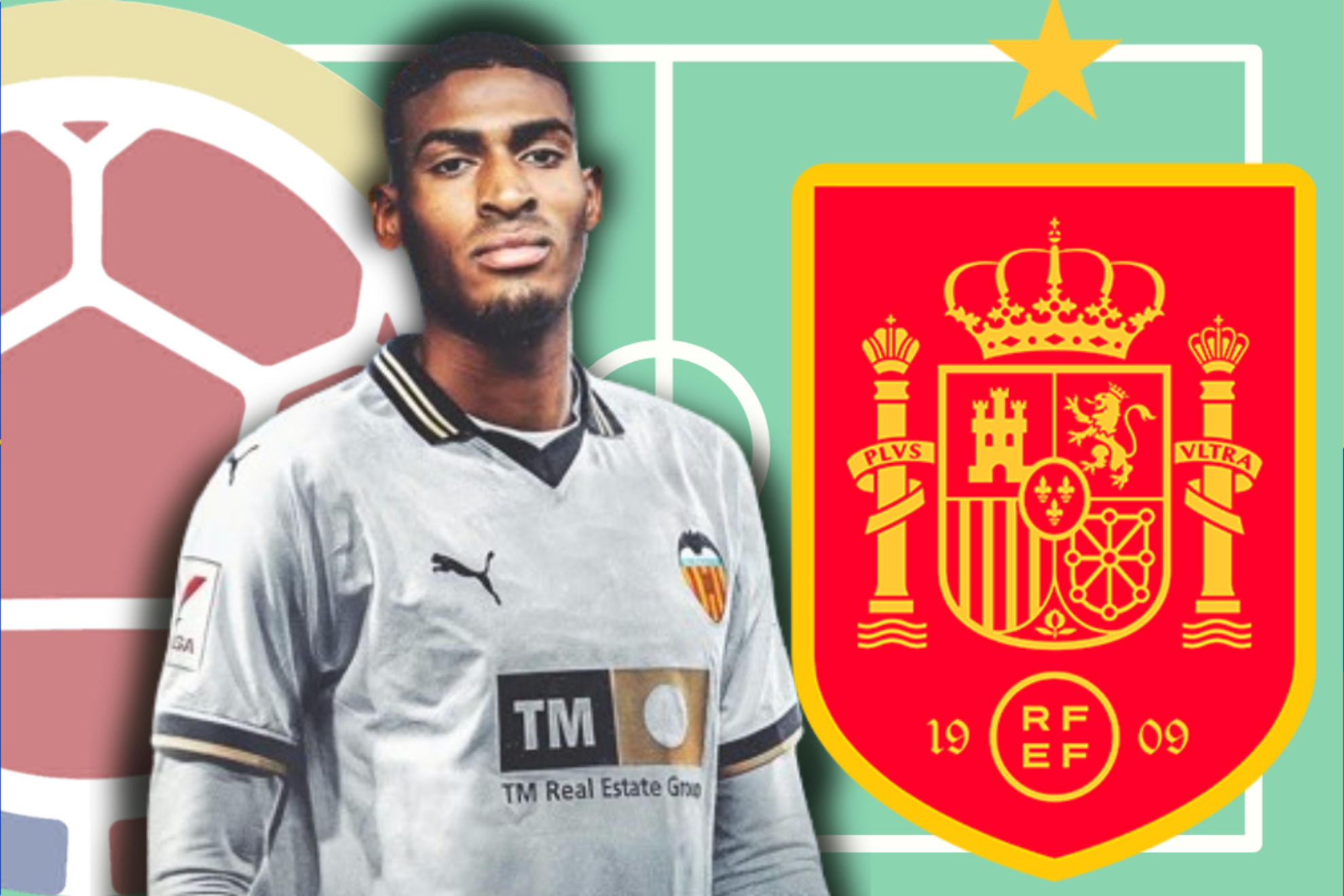 Cristhian Mosquera eligió jugar con España y no con Colombia (YouTube Valencia CF, FCF - RFEF - Marca)