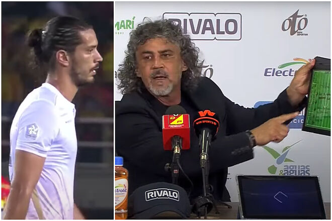 Leonel Álvarez acusa a Joaquín Varela por agredir a su asistente (YouTube: Win Sports - Dimayor)