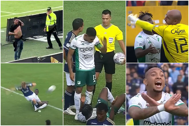 Millonarios vs. Cali y lo penos de Niclás Gallos y fanáticos de los 2 equipos (TikTok: David Fuentes - YouTube: Win Sports)