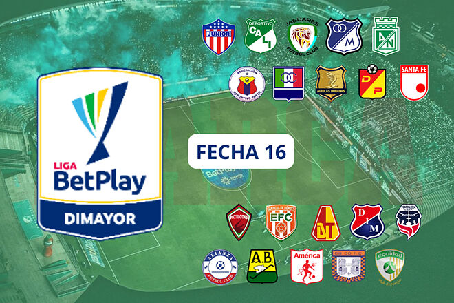 Partidos y posiciones Liga BetPlay 1-2024 - Fecha 16 (Instagram: @Deportivo Cali - Clubes FPC - Liga BetPlay - Marca)