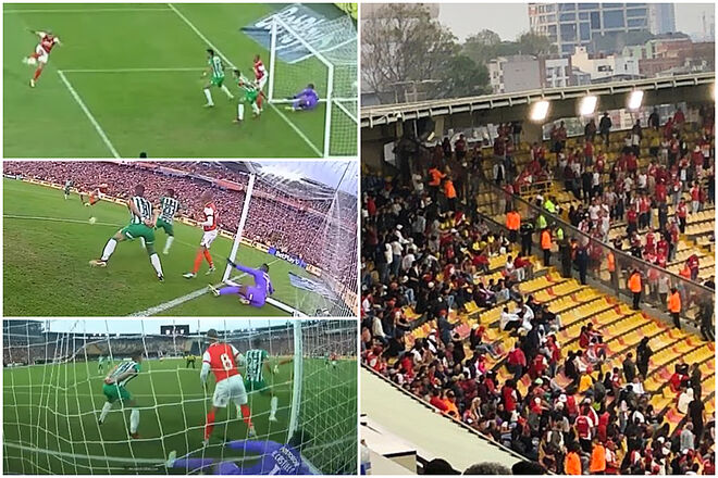 Polémicas y violencia en Santa Fe vs. Nacional por Liga BetPlay 1-2024 (Win Sports - Marca Colombia)