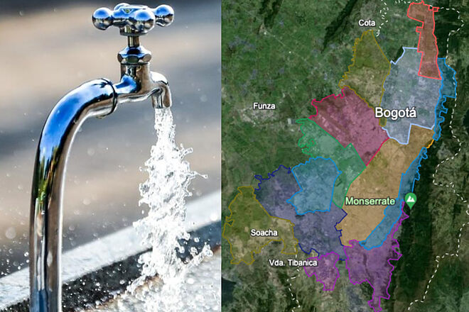 Link para saber días, turnos y mapa de cada barrio para racionamiento de agua en Bogotá (Alcaldía de Bogotá - Google Maps)