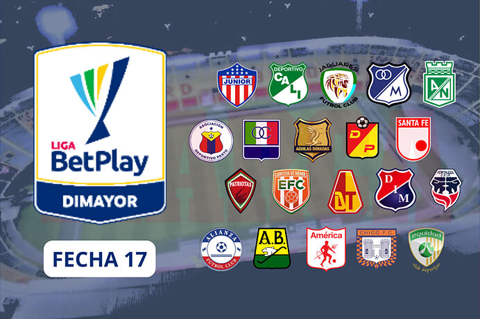 Tabla de Posiciones de la Liga Betplay en al fecha 17: descensos y clasificación.