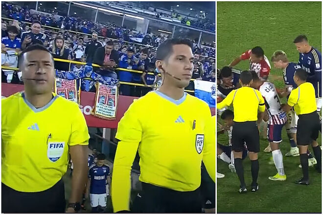 Reportan que árbitros de Millonarios vs. Junior pelearon camino al camerino (Win Sports)