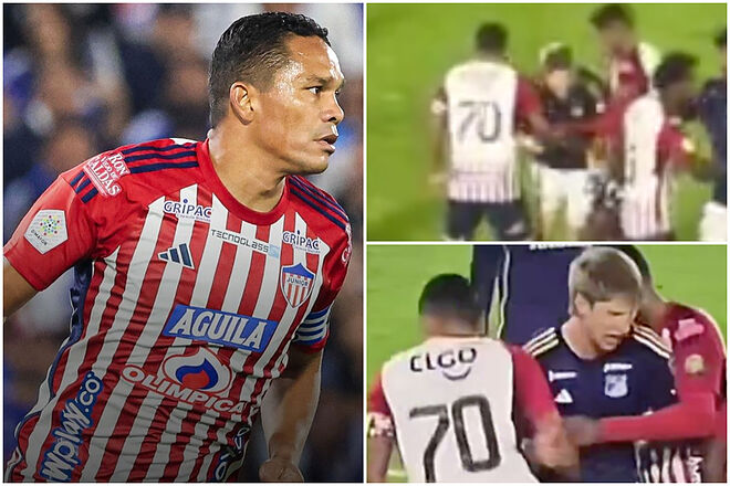 Nuevos videos de la acción de Bacca y Llinás en Millonarios vs. Junior (Instagram: Junior - 'X')