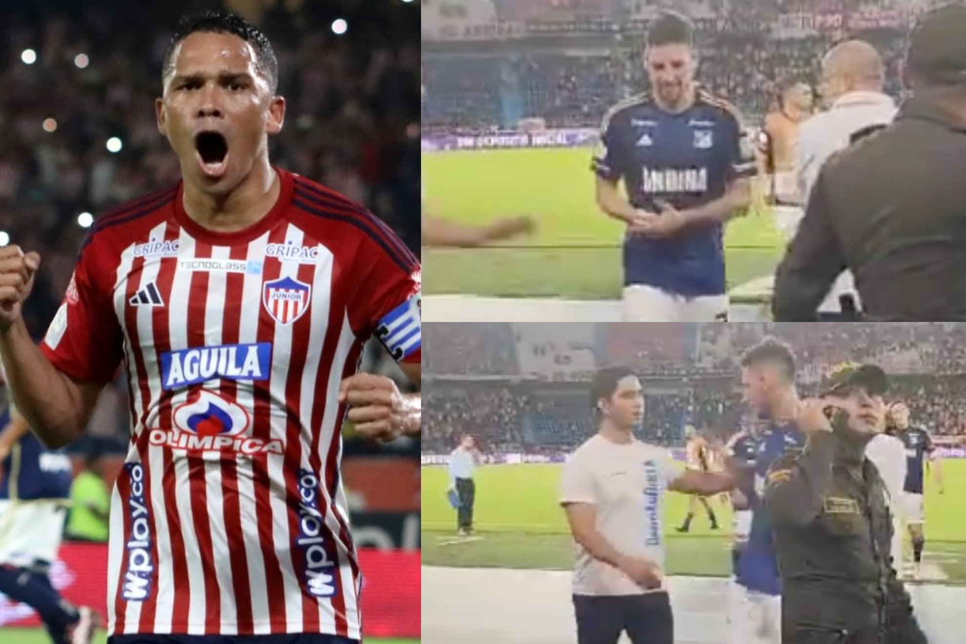Polémico Junior vs. Millonarios de cuadrangulares Liga betPlay 1-2024 (Instagram: Dimayor - 'X': José Hugo Illera)