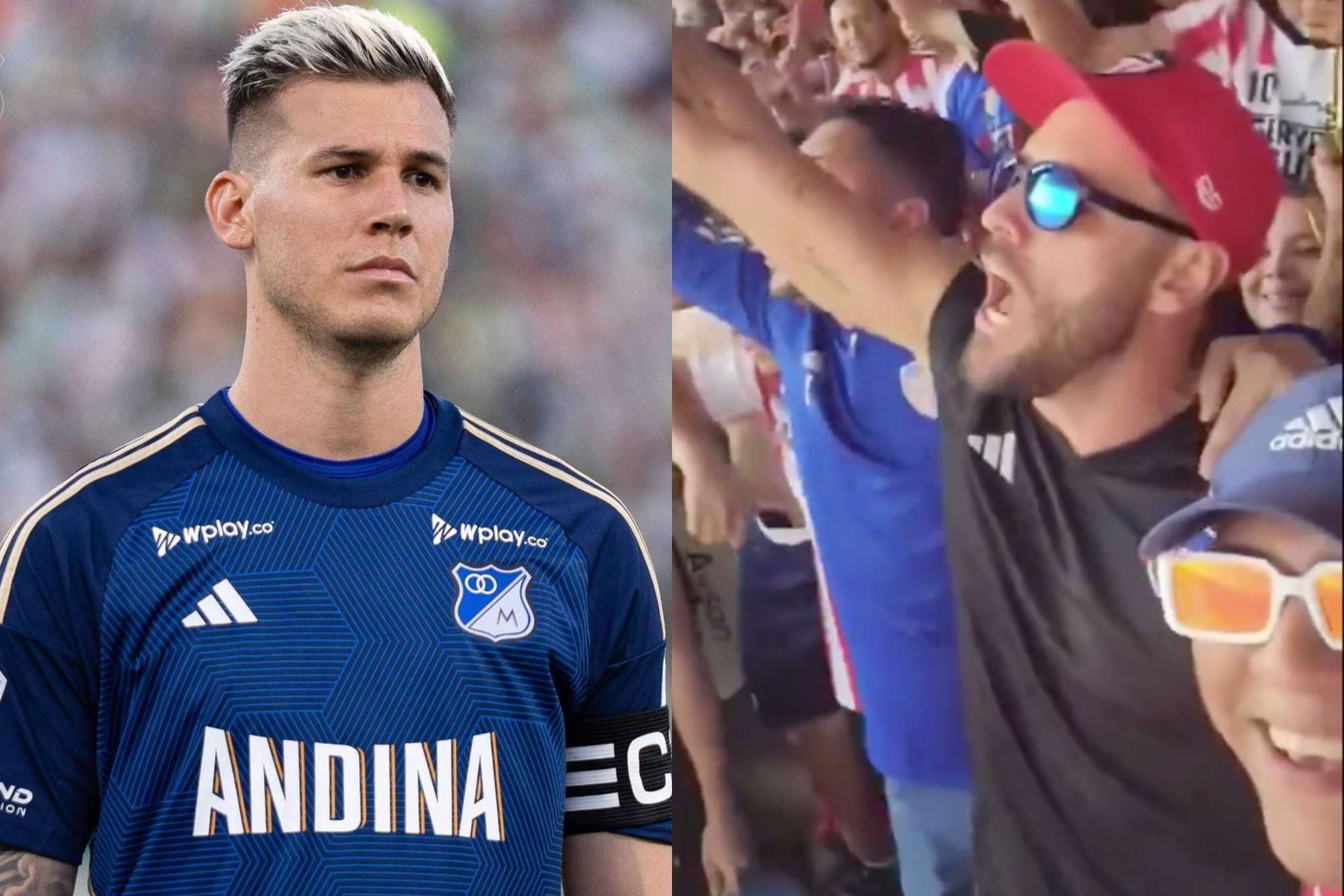 Respuesta de Sebastián Viera por declaraciones de Juan Pablo Vargas (Instagram: Millonarios - Nuestros Deportes)