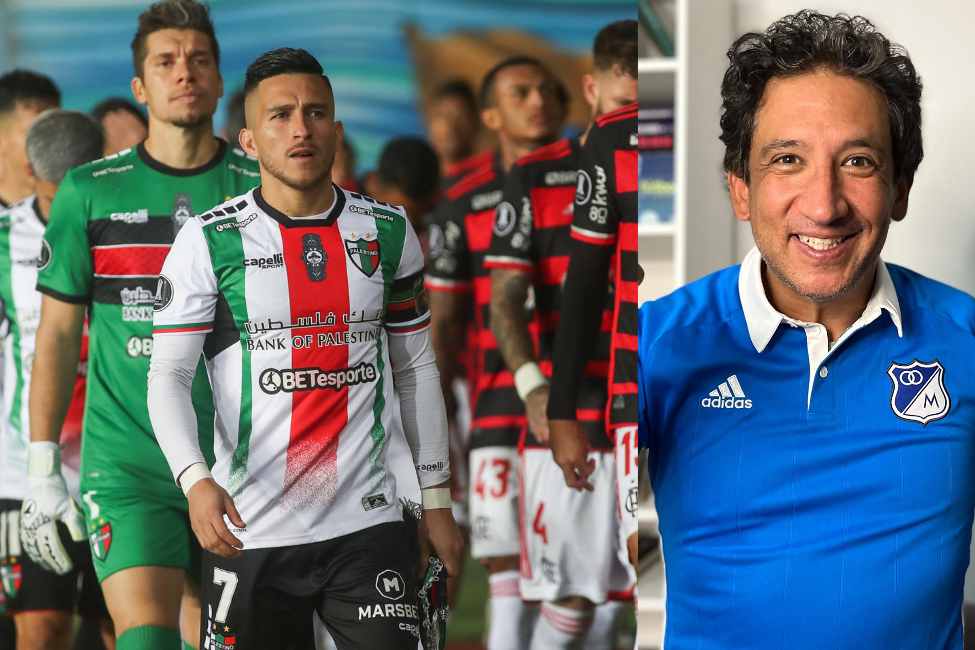 Antonio Casale se disculpó y Palestino se burló del periodista, hincha de Millonarios (EFE - Instagram: Antonio Casale)