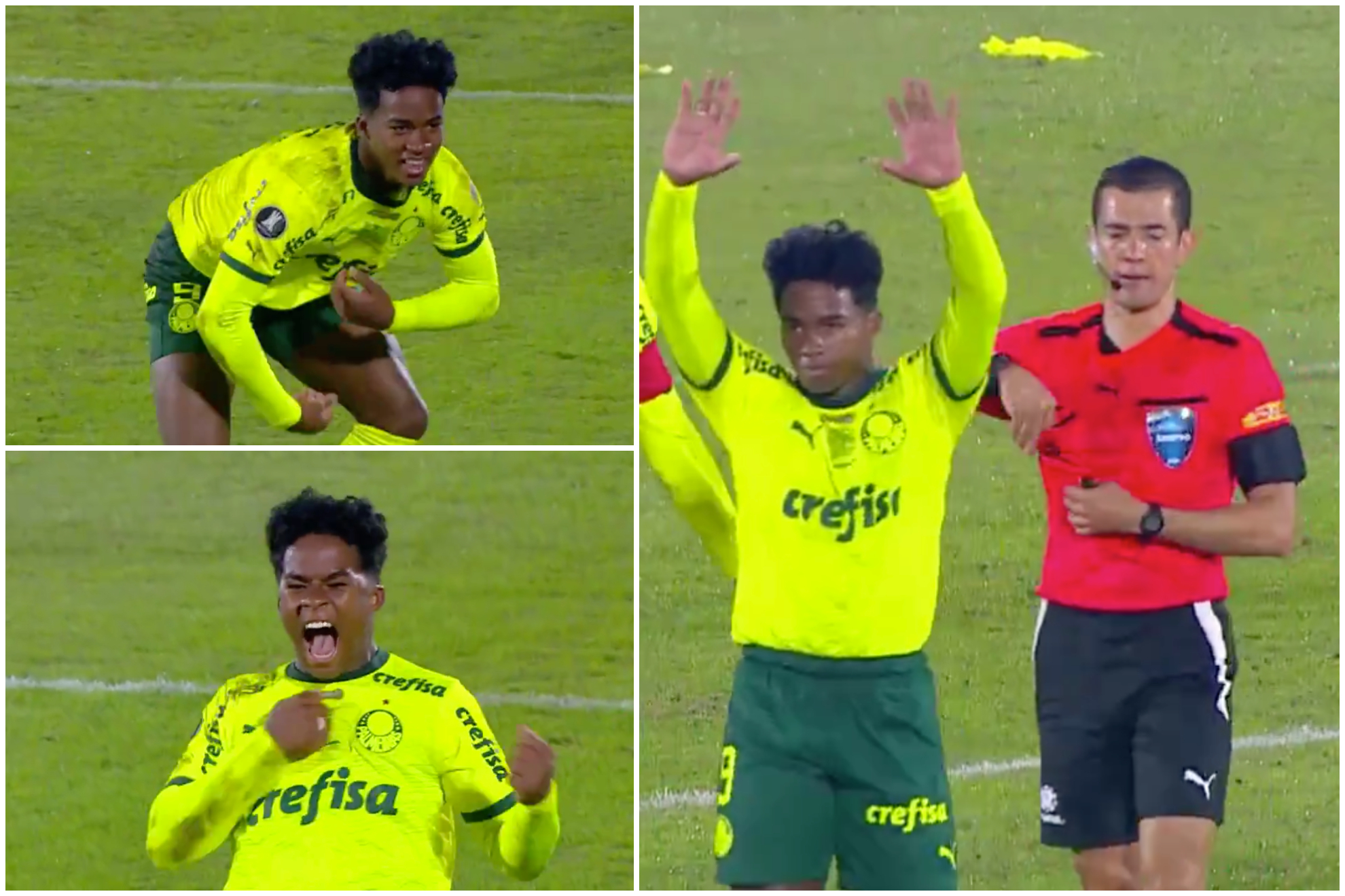 Endrick provocó trifulca en Liverpool vs. Palmeiras, ofreció disculpas y el árbitro Andrés Rojas no lo perdonó (ESPN Suramérica)