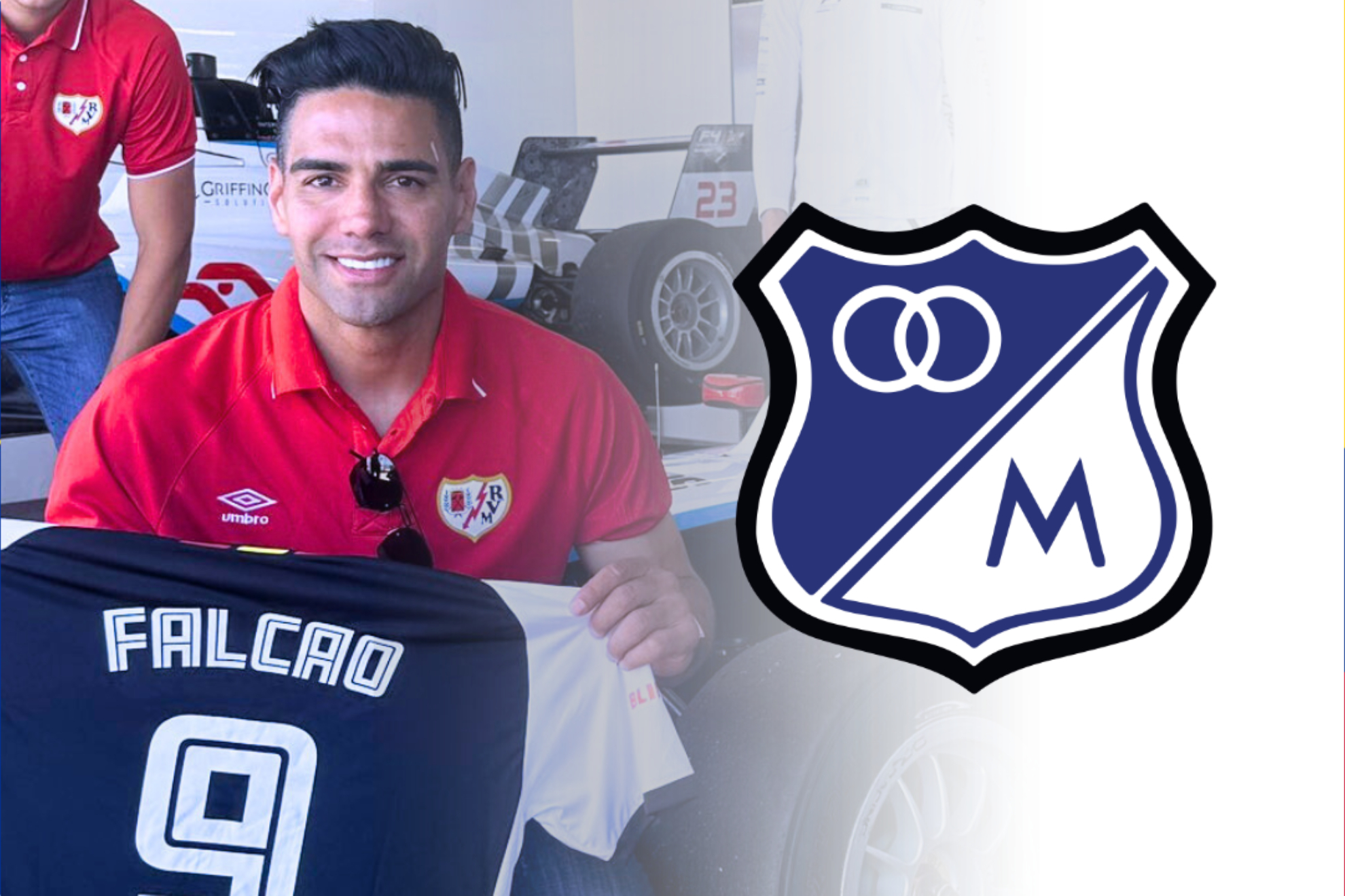 Hinchas de Millonairos ya dudan de Falcao García y su posible llegada ('X': Rayo Vallecano - Millonarios)