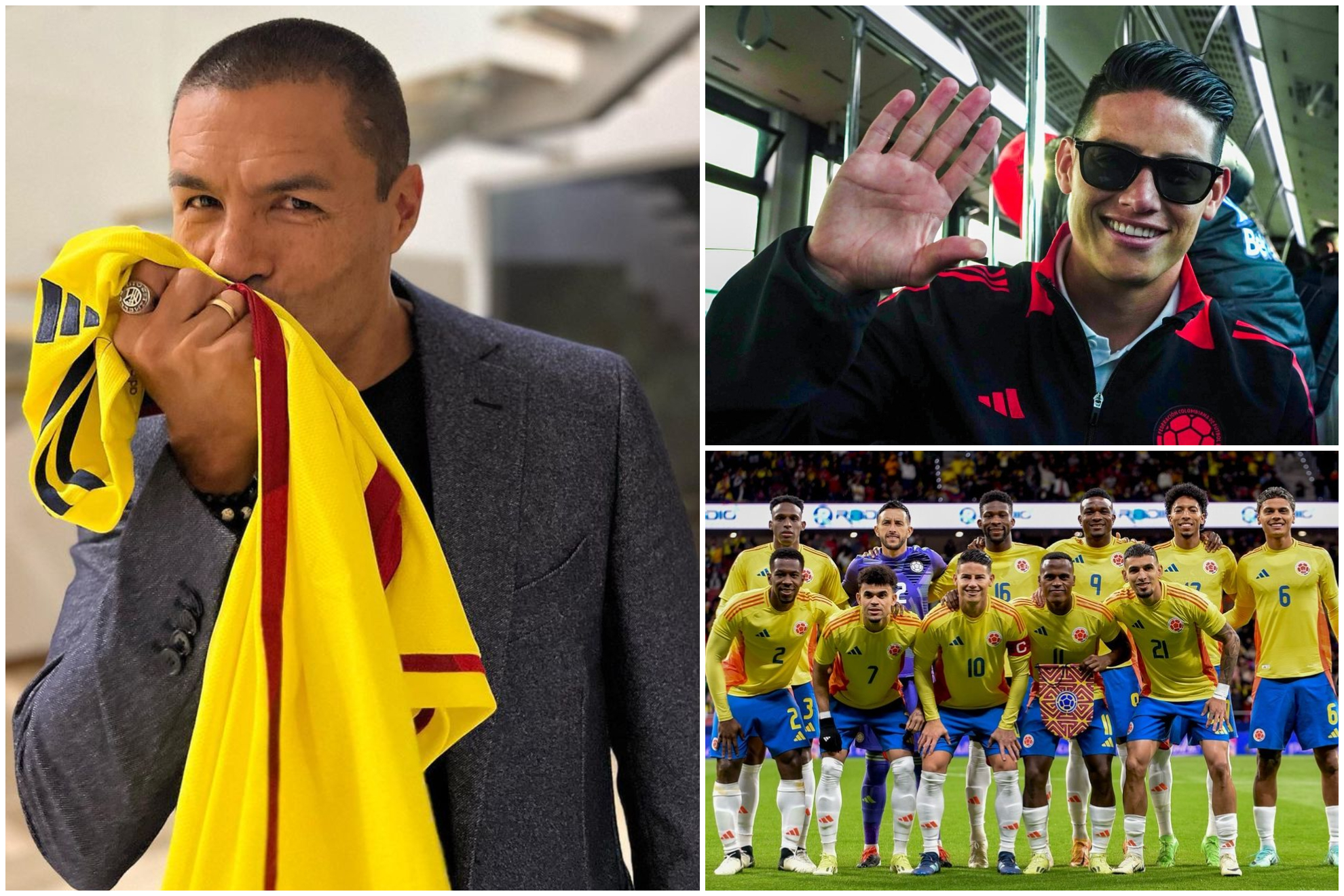 Córdoba habló de James y de la Selecicón Colombia para la Copa América 2024 (Instagram: Iván Ramiro Córdoba, Selección Colombia)