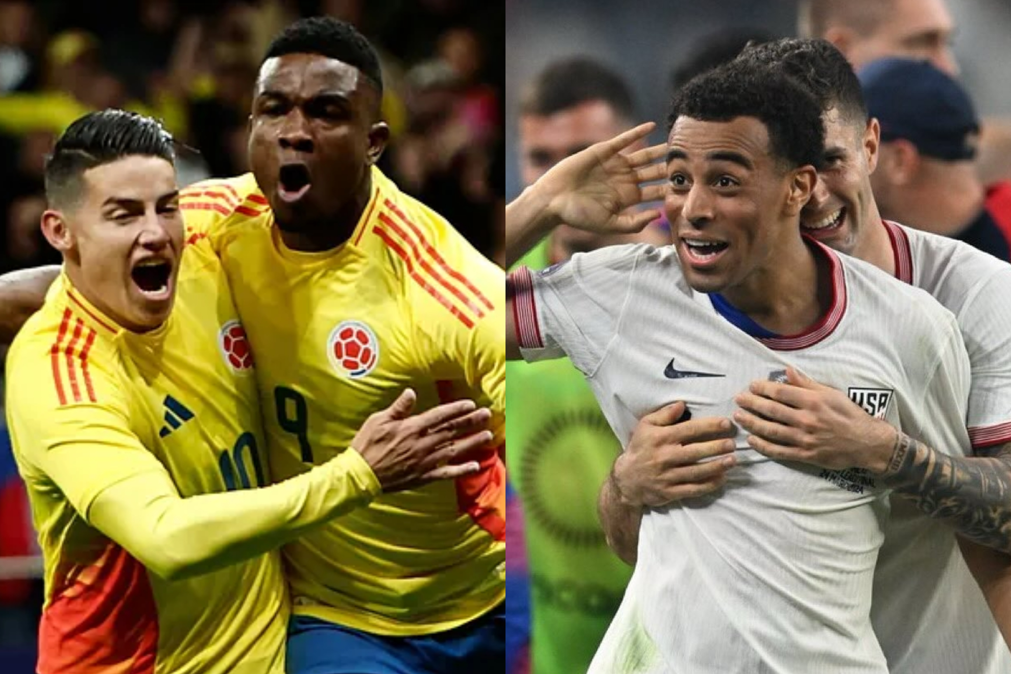 Alineaciones de Colombia vs. Estados Unidos previo a la Copa América 2024 (EFE - Instagram: U.S. Soccer)