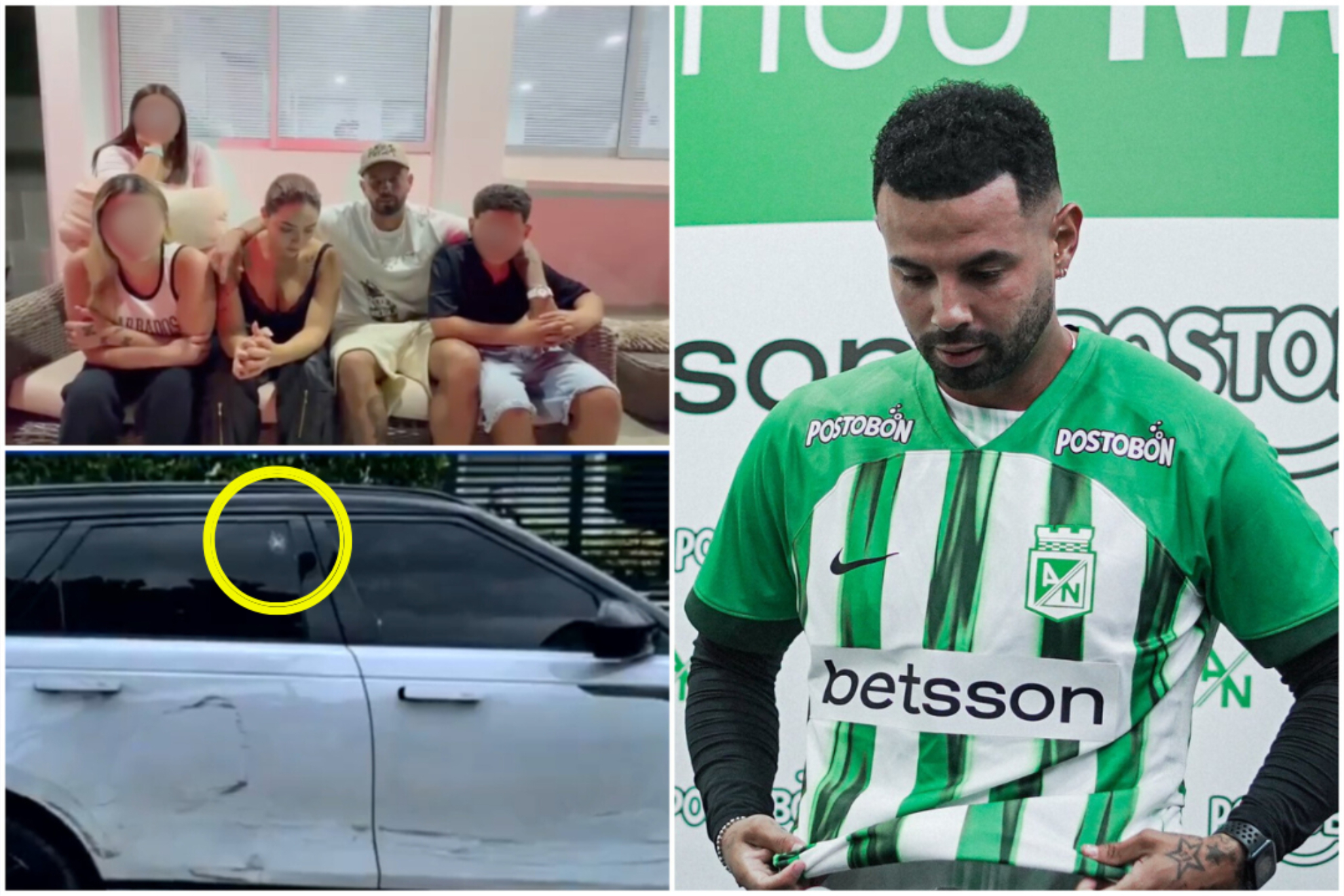 Intento de robo a Edwin Cardona terminó con disparos y angustia ('X' - Instagram: Atlético Nacional)