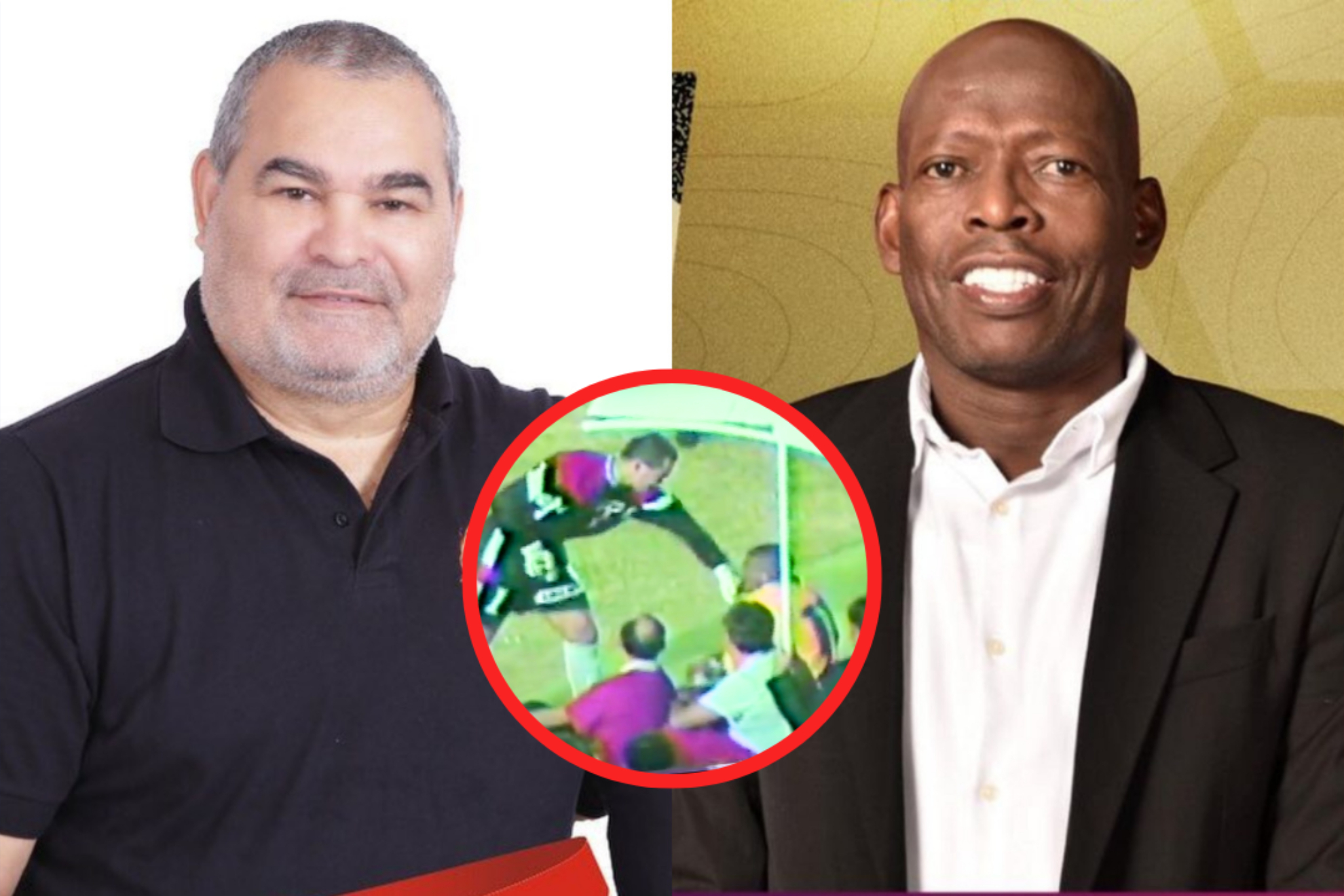 Cruce de Chilavert y Asprilla sobre Colombia vs. Paraguay de Copa América (Instagram: José Luis Chilavert, Faustino Asprilla - CM&)