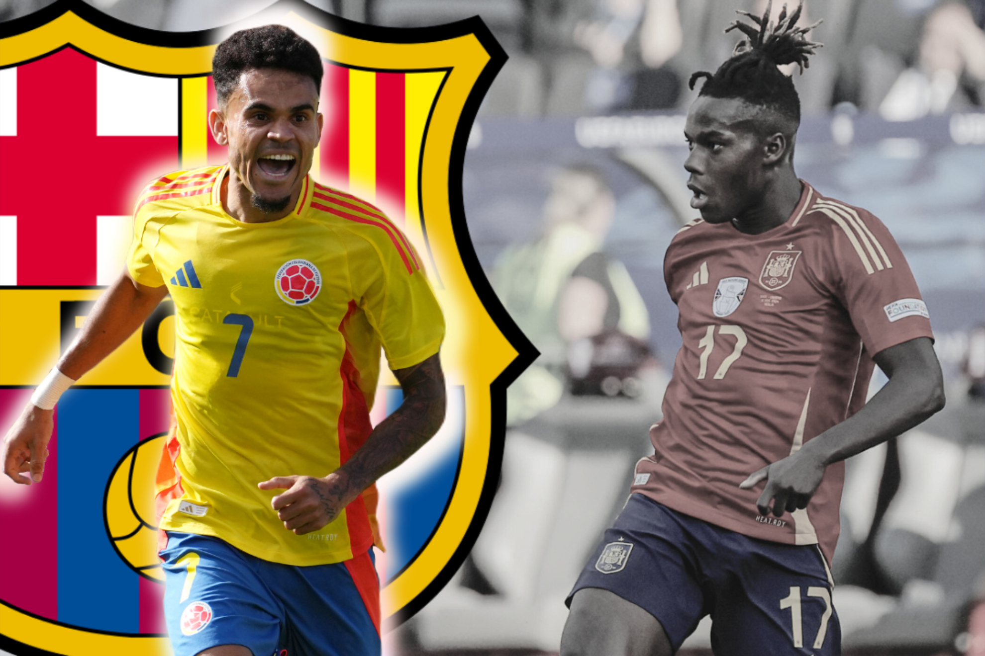 Versión de Luis Díaz y Nico Williams al Barcelona para 2024-25 (EFE - Barcelona)