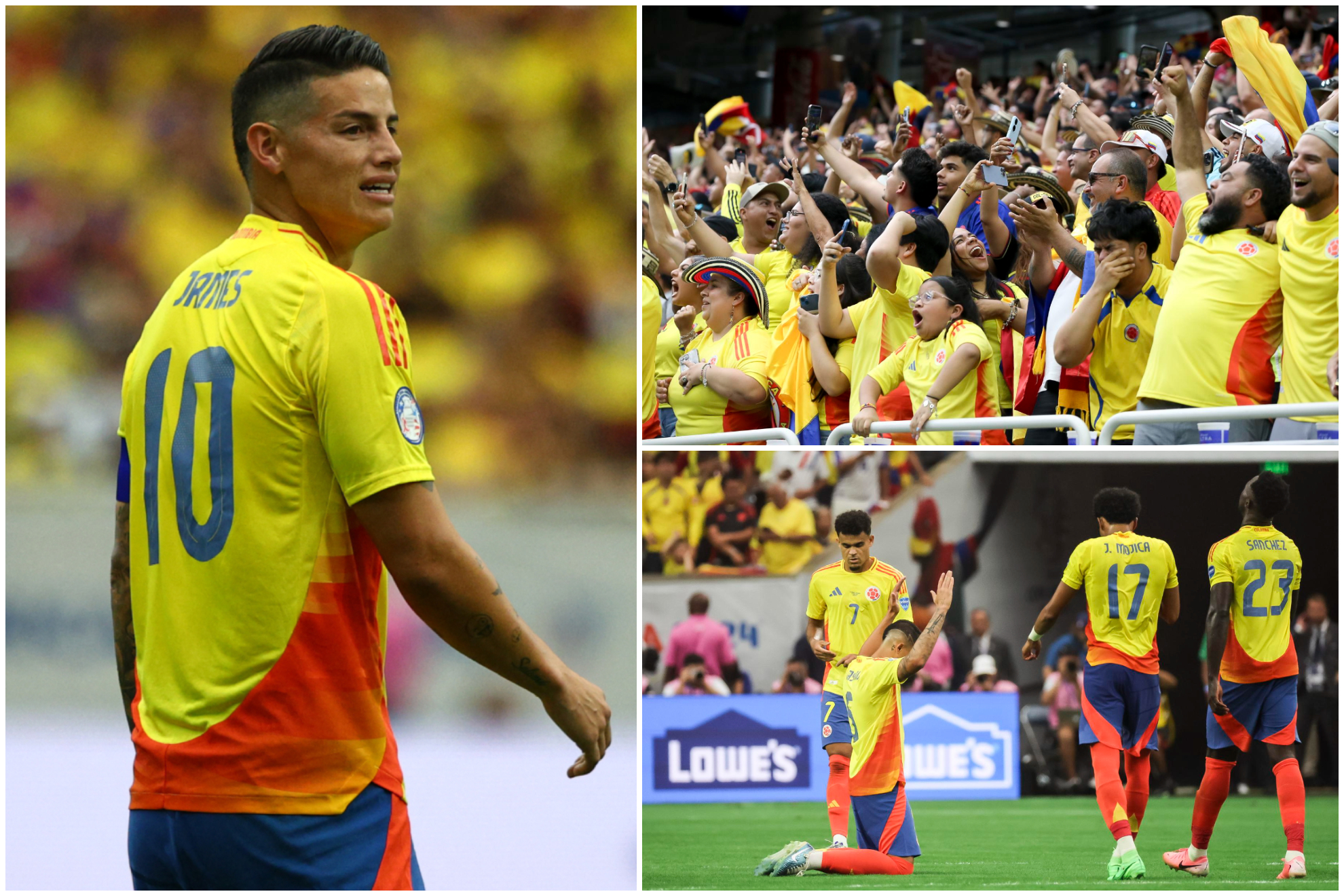 Colombia le ganó a Paraguay 2-1 en el estreno de la Copa América 2024 ('X': Copa América - EFE)