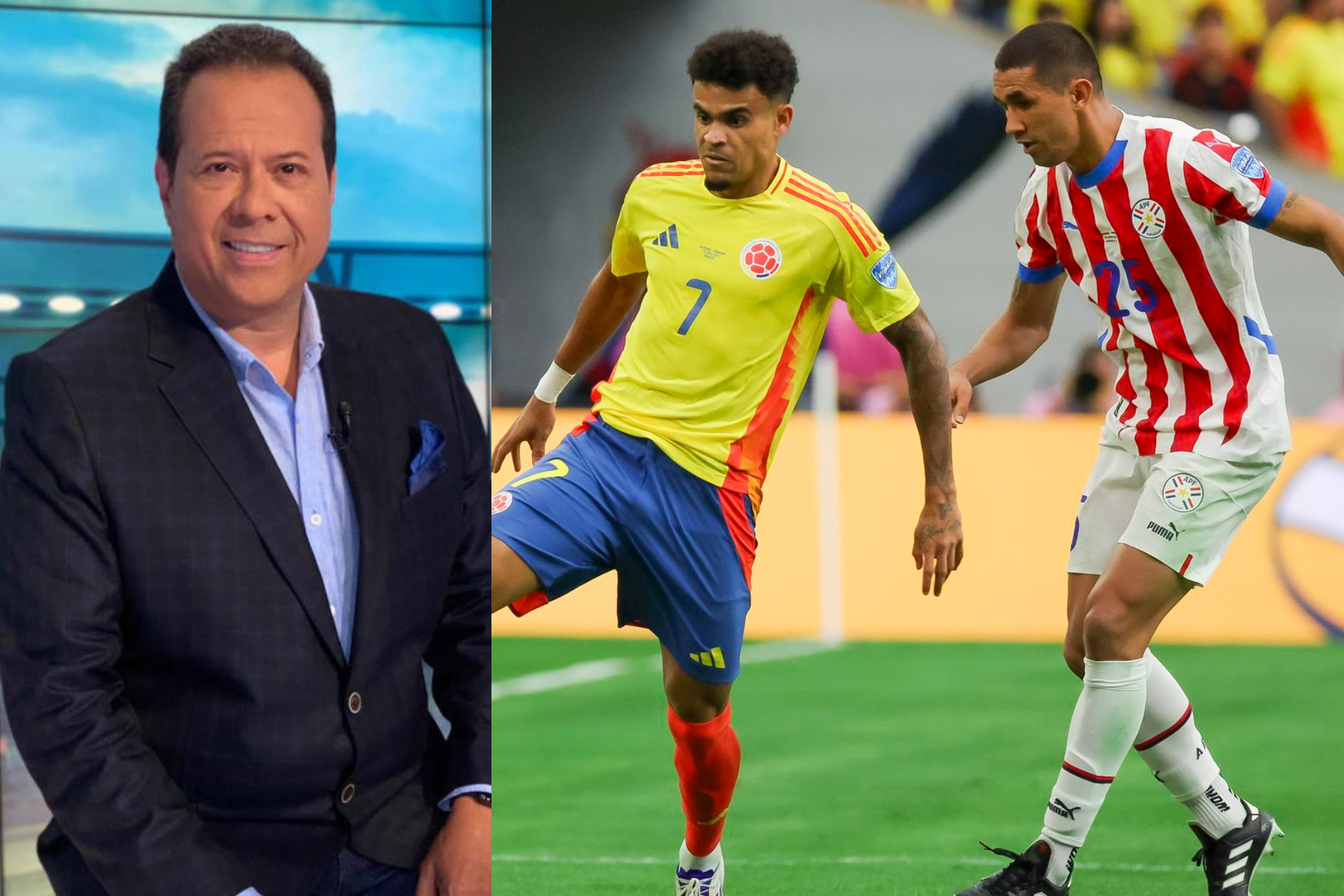 'El Cantante del Gol' falló con los números en cuenta regresiva durante Colombia vs. Paraguay (Instagram: Javier Fernández - EFE)