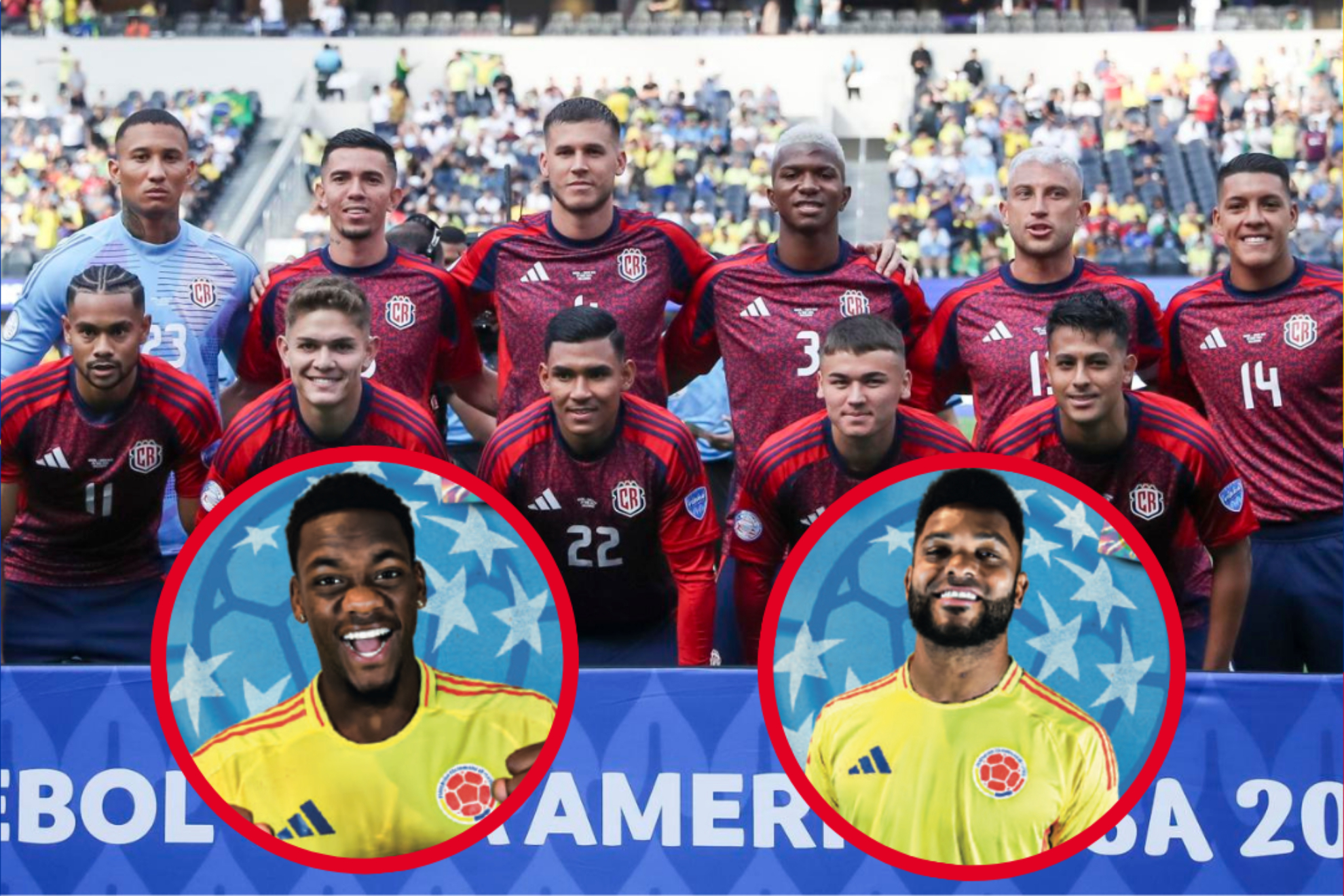Declaraciones de Durán y Borja antes de Colombia vs. Costa Rica por Copa América (EFE - Cortesía FCF)