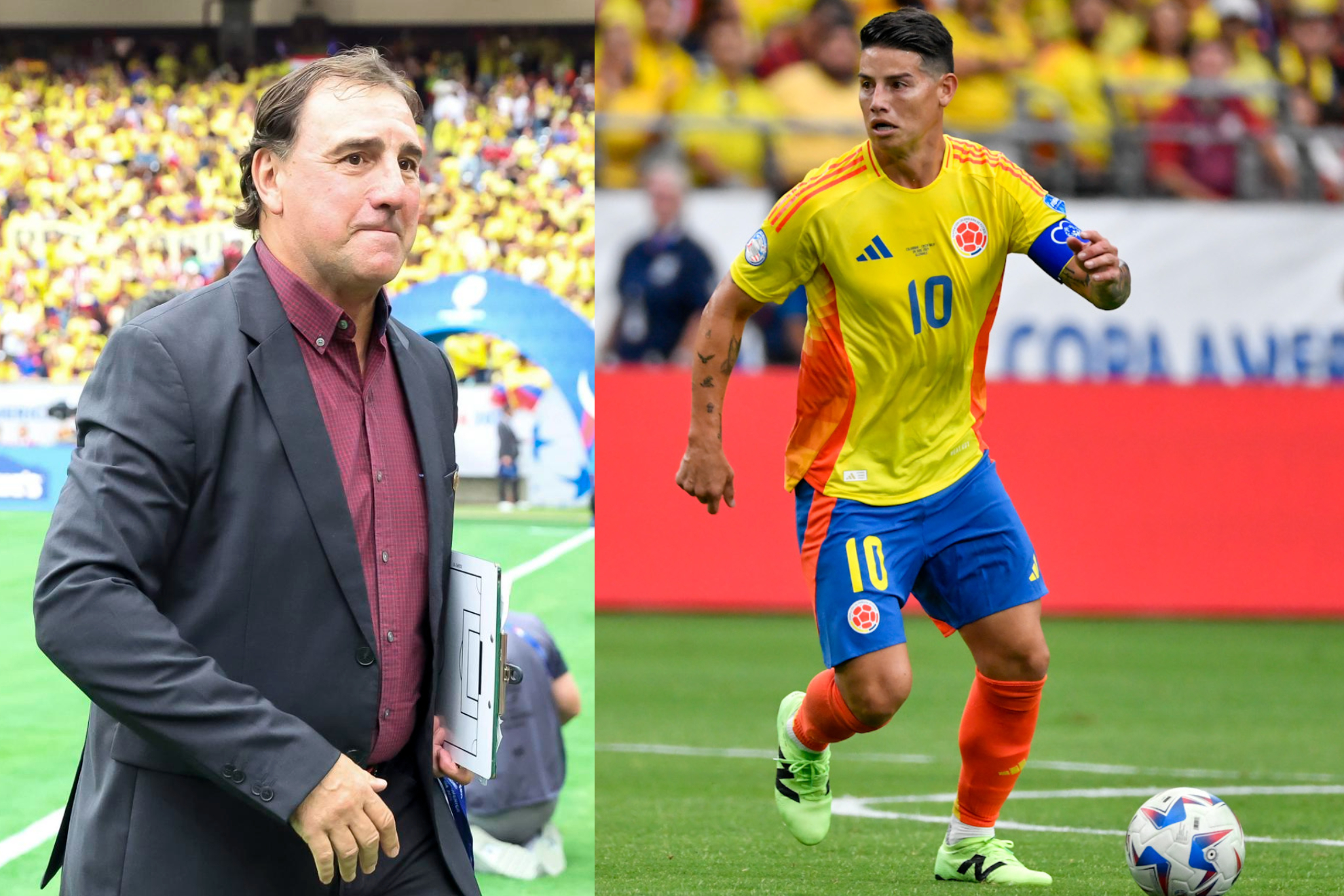 Néstor Lorenzo habló a los críticas de James Rodríguez por su buena Copa América 2024 (EFE - Cortesía: FCF)