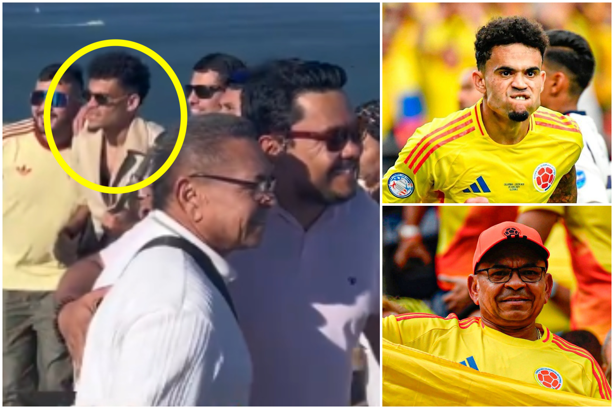 Jugadores de Colombia fueron pillados en el puente de Golden Gate durante Copa América 2024 ('X': Toque Sports, FCF)