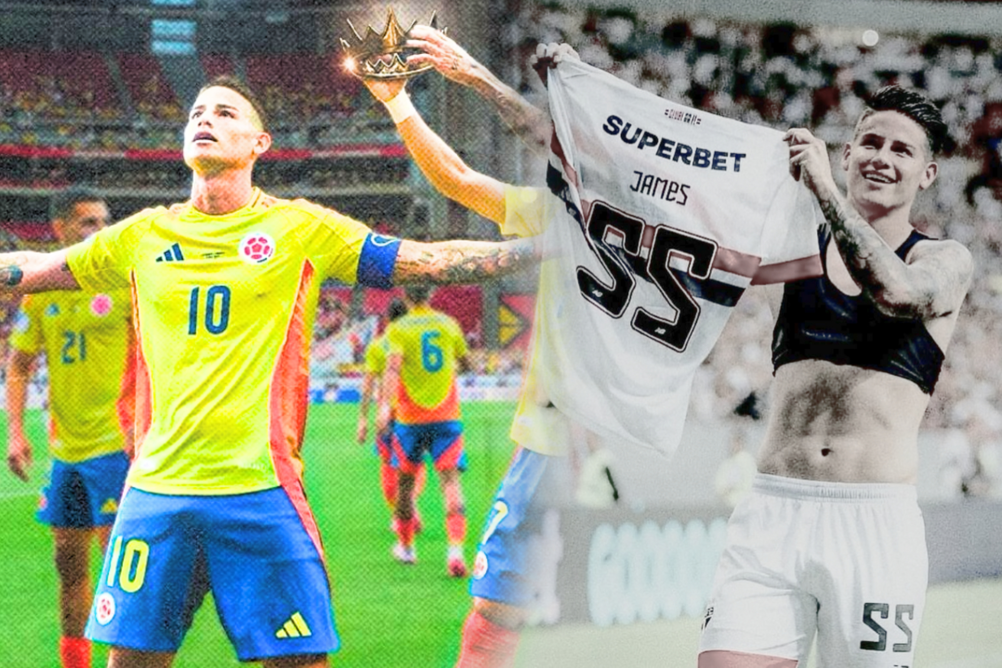 James Rodríguez, 'rey' con Colombia y no lo quieren en São Paulo después de Copa América (Instagram: FCF - São Paulo)