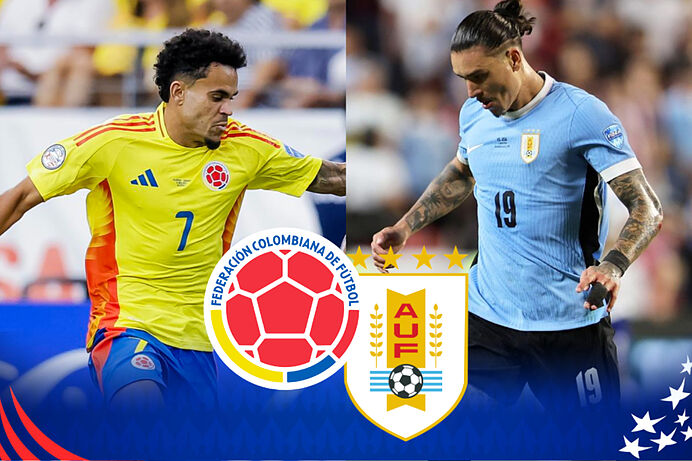 Colombia vs. Uruguay: horario y dónde ver por TV y online el partido de semifinal de Copa América.