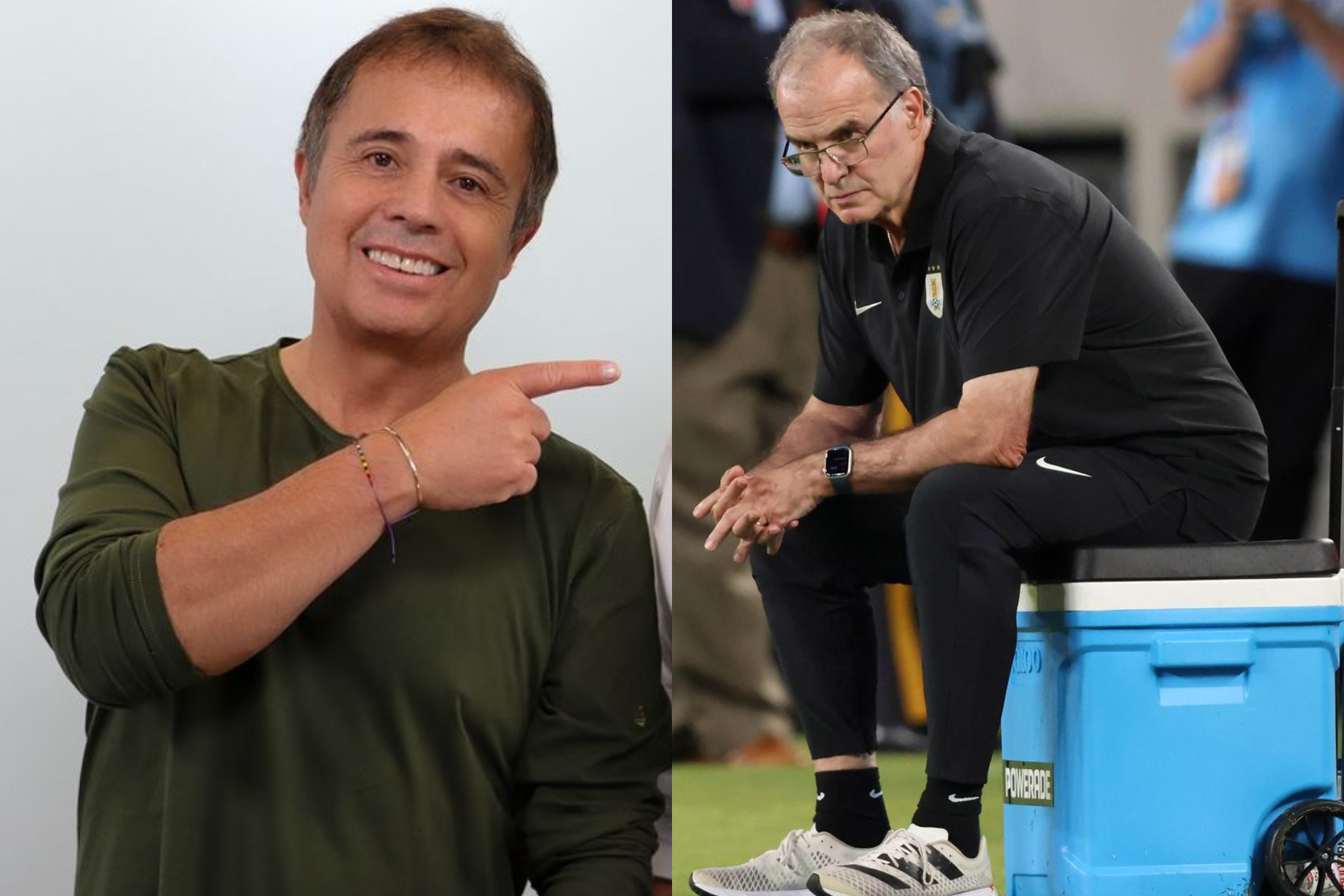 Periodista César Agusto Londoño ataca a Marcelo Bielsa antes de Colombia vs. Uruguay (Instagram: C.A. Londoño - EFE)