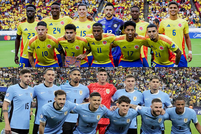 Alineación posible de Colombia contra Uruguay por la semifinal de Copa América.