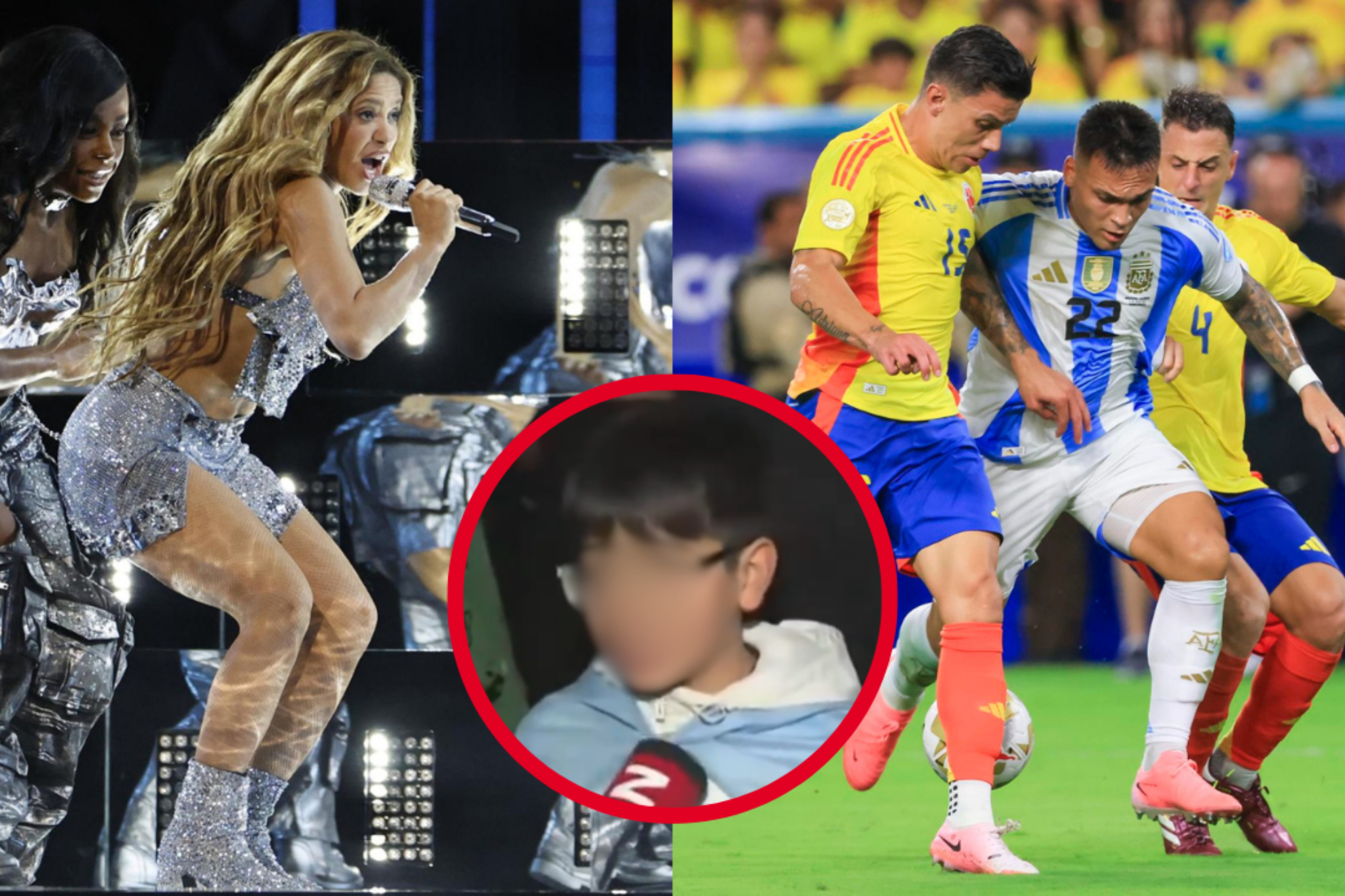 Niño argentino insulta show de Shakira en la final de Copa América 2024 (EFE - C5N)