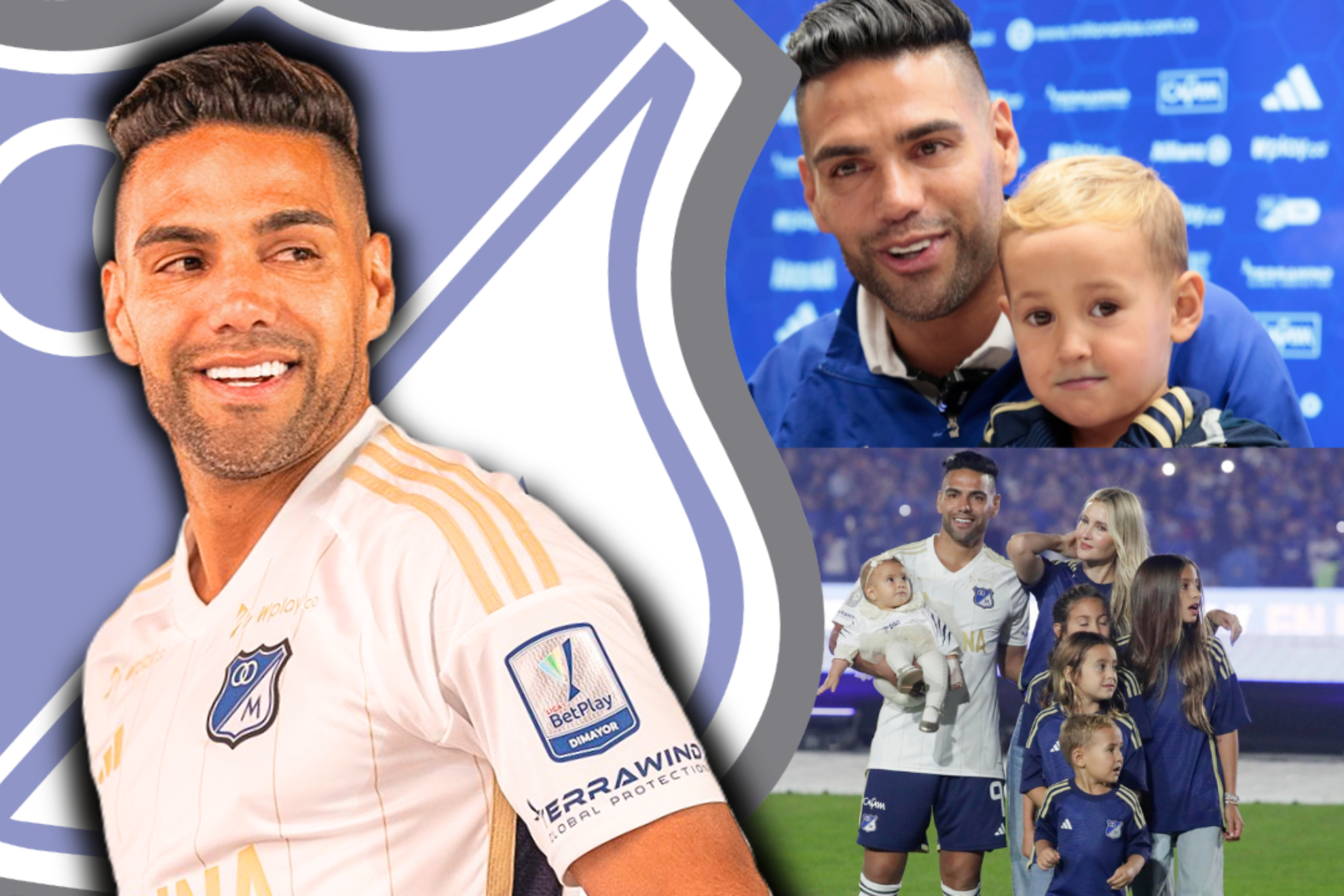 Falcao García en su presentación oficial con Millonarios (Instagram: Millonarios - EFE)