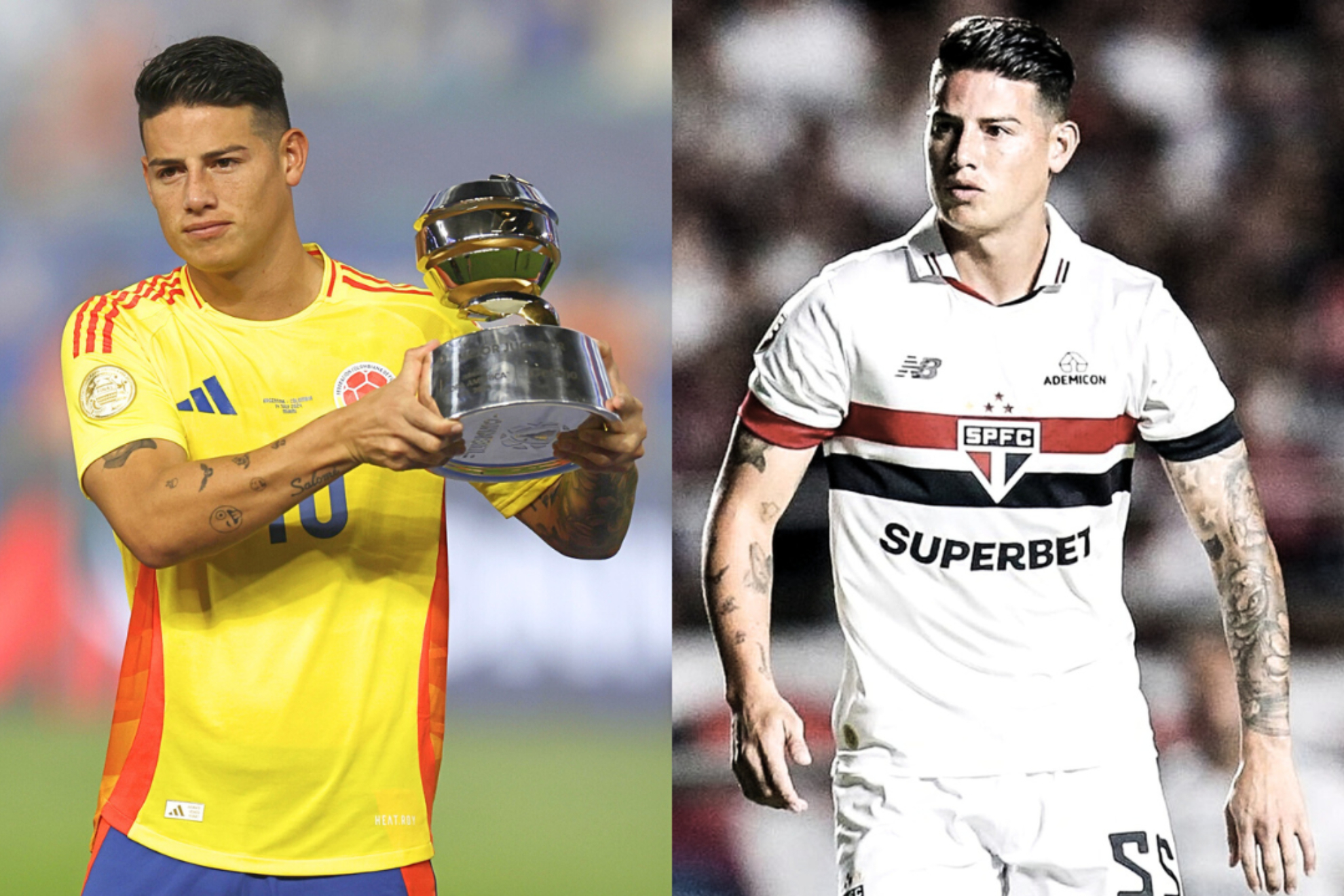 James Rodríguez no ha vuelto al São Pualo después de la Copa América con Colombia (EFE - Instagram: São Paulo)