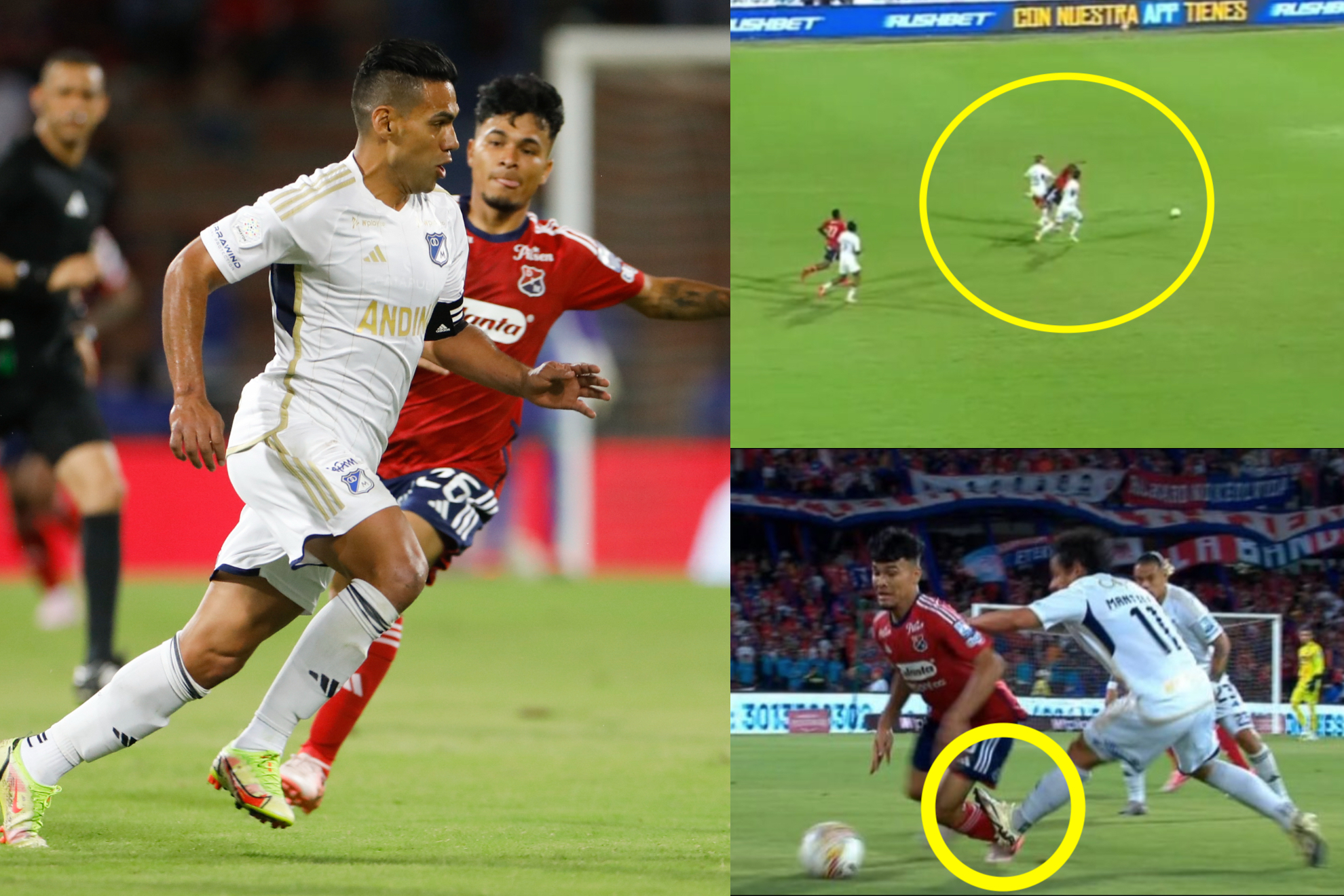 Polémicas en Medellín vs. Millonarios con el debut de Falcao García (EFE - Win Sports)