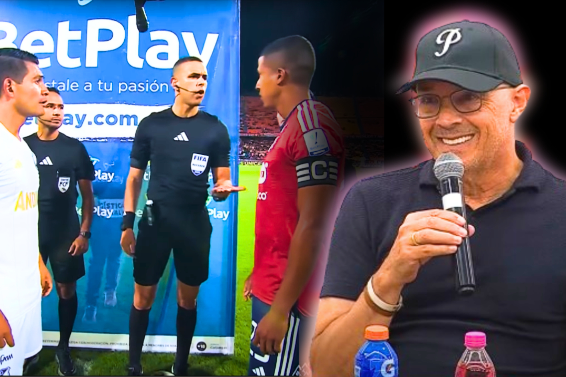 Protestas de Alfredo Arias por arbitraje de Medellín vs. Millonarios (YouTube: Win Sports - Dimayor)