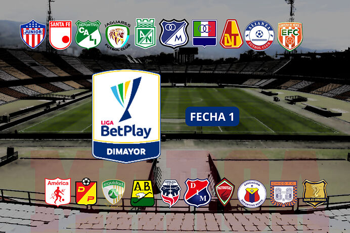 Tabla de posiciones Liga BetPlay 2-2024: clasificación, descenso y resultados de la Fecha 1.