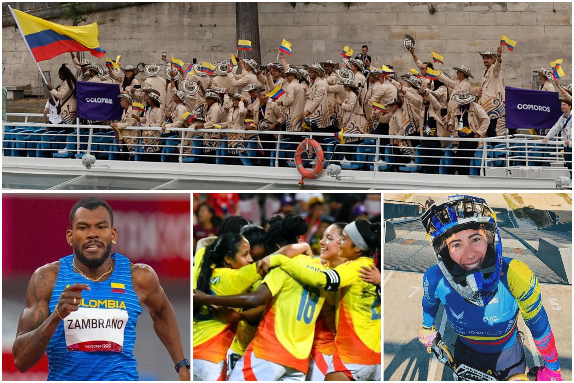 Ver los Juegos Olímpicos París 2024 en Colombia (EFE - Instagram: COC - FCF- Mariana Pajón)