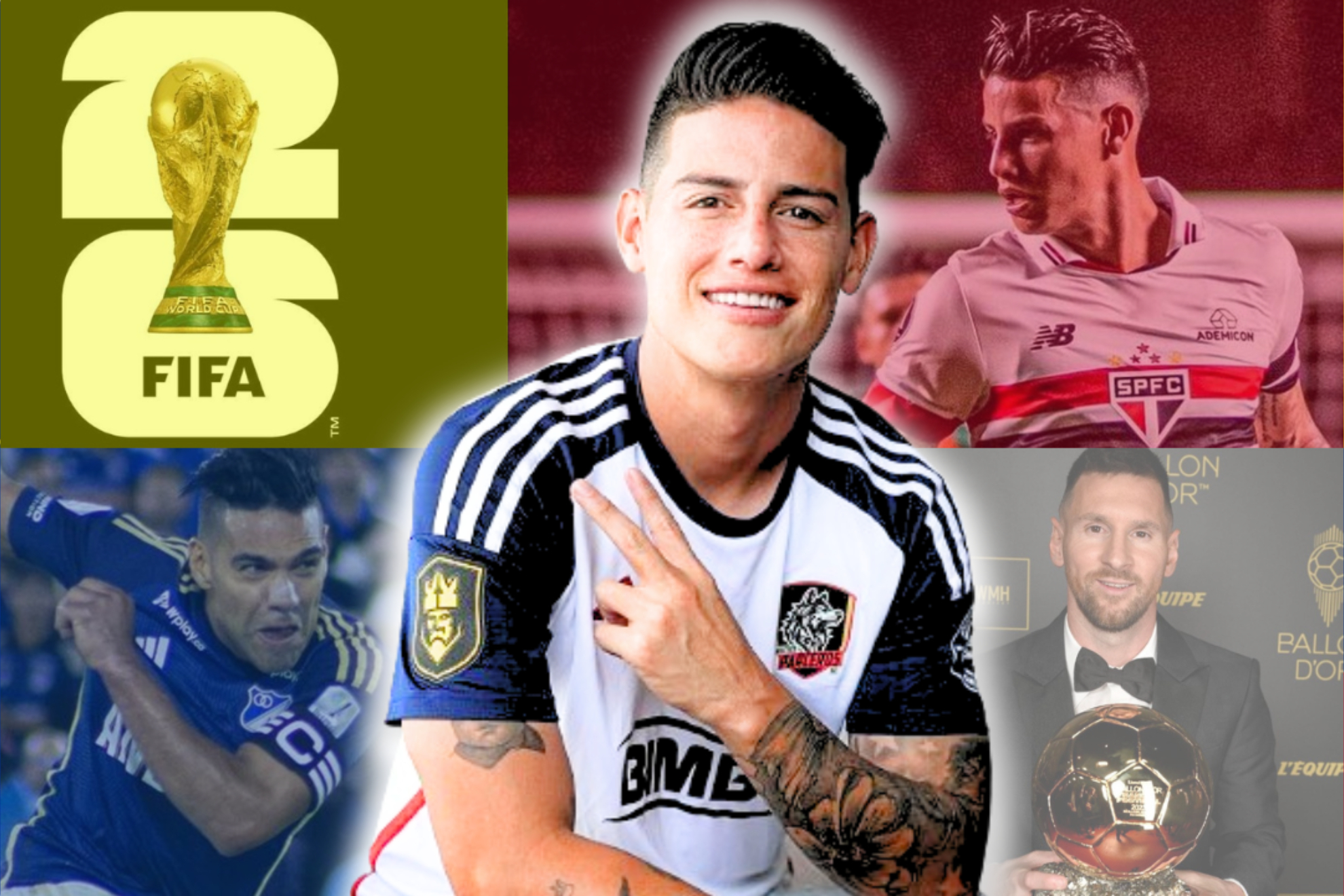 James se destapó después de la Copa América 2024 (FIFA - Instagram: James Rodróguez, Falcao García, France Football)