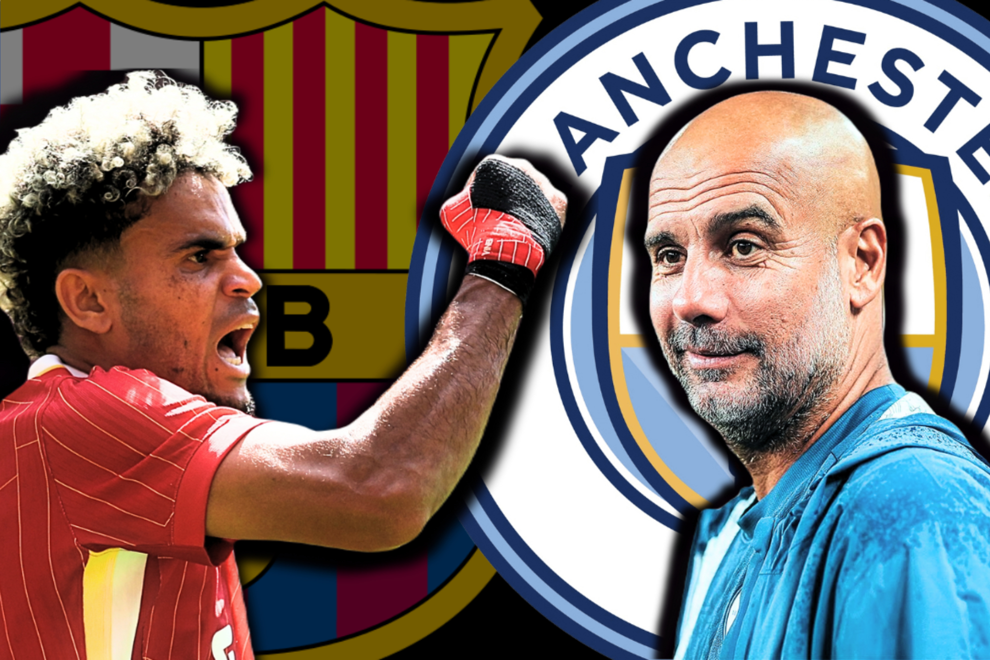 Versiones de intereses por Luis Díaz en Barcelona y Manchester City