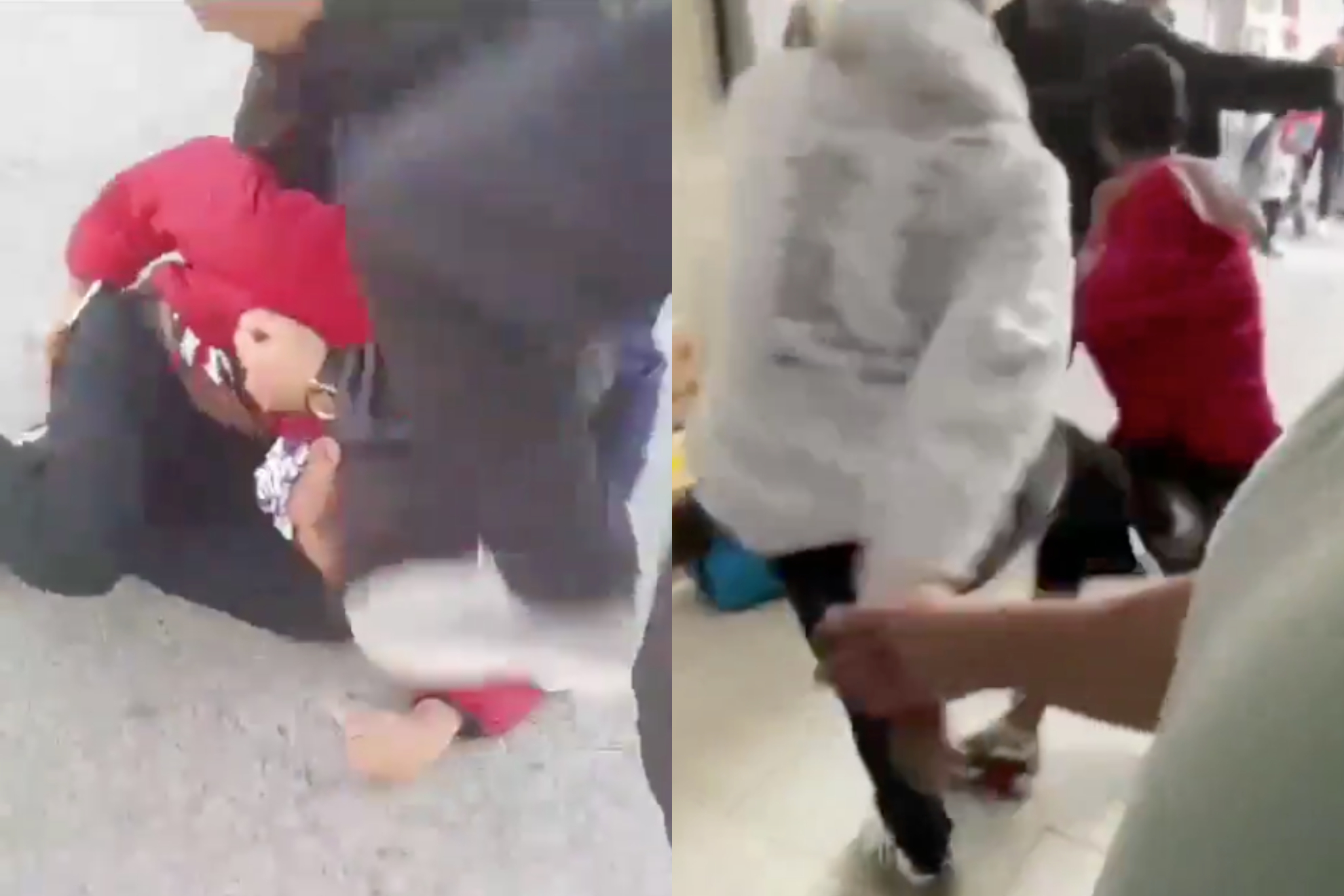 Peleas de 'barras bravas' del América de Cali y Junior de Barranquilla en Santiago de Chile