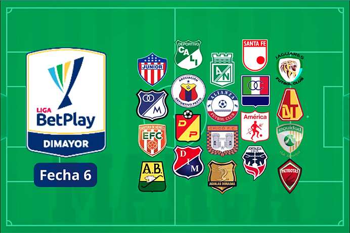 Tabla de posiciones Liga BetPlay 2-2024: resultados y descenso en fecha 6.