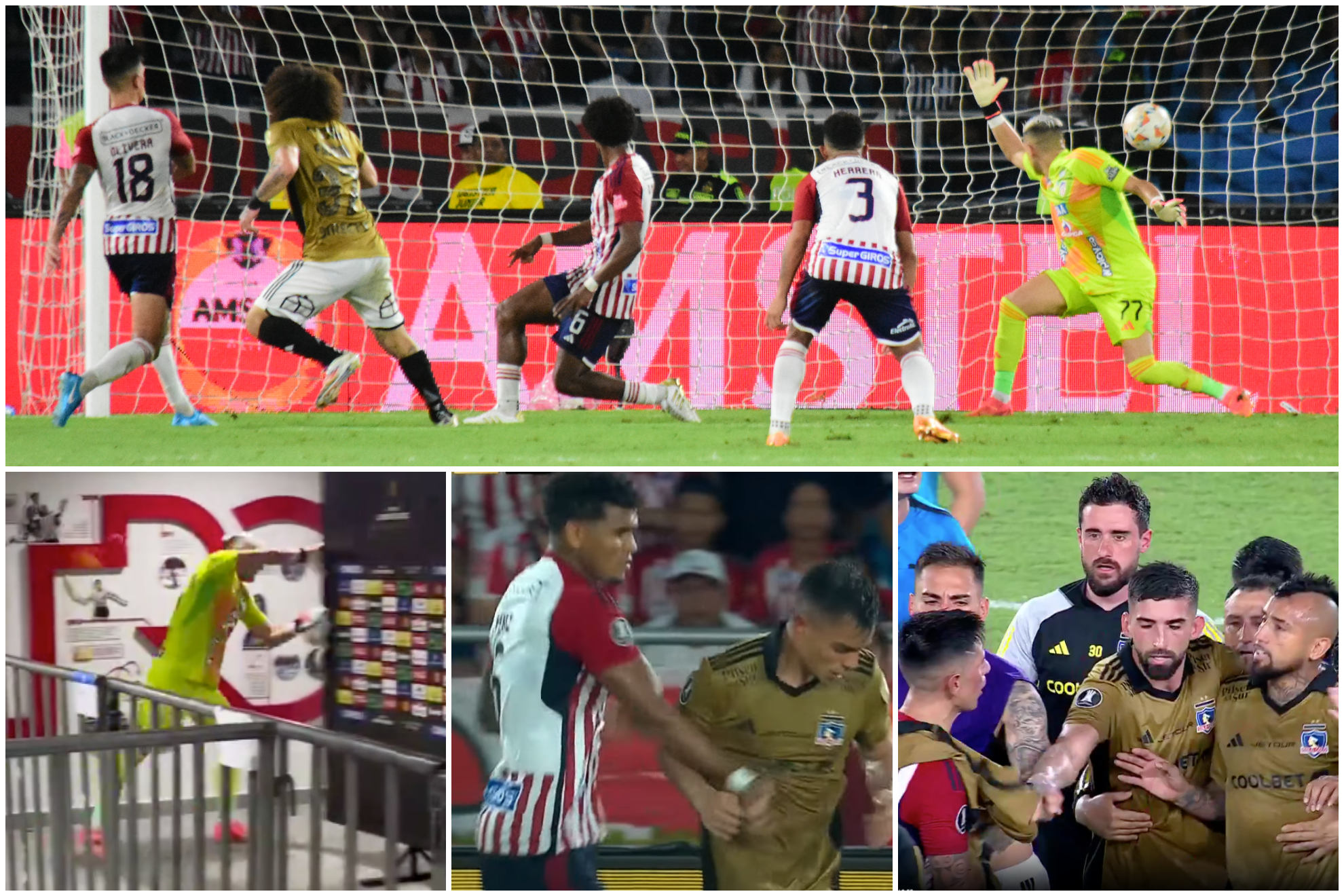 Eliminación del Junior contra Colo Colo en la Copa Libertadores 2024