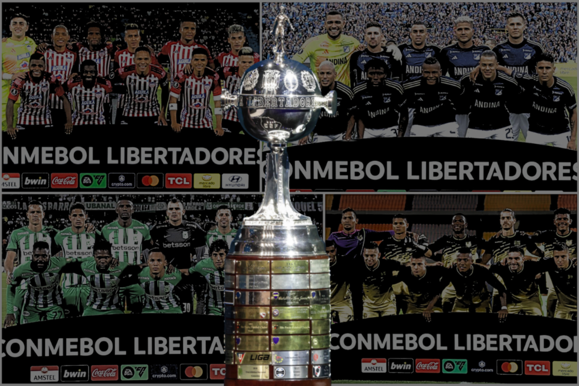 Clubes de Colombia en la Copa Libertadores 2024 no ganaron en casa: Millonarios, Nacional, Junior y Águilas