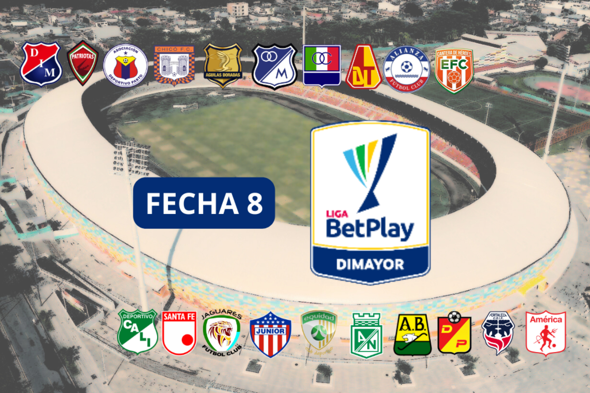 Tabla, fecha y descenso de fecha 8 en Liga BetPlay 2-2024