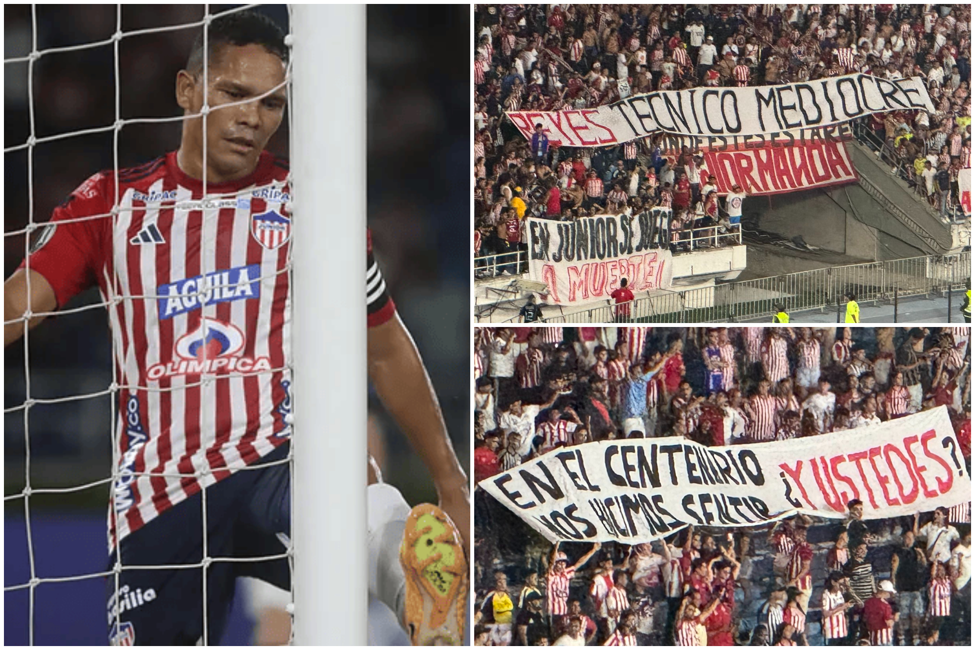 Carlos Bacca respondió a pancartas e insultos de hinchas del Junior