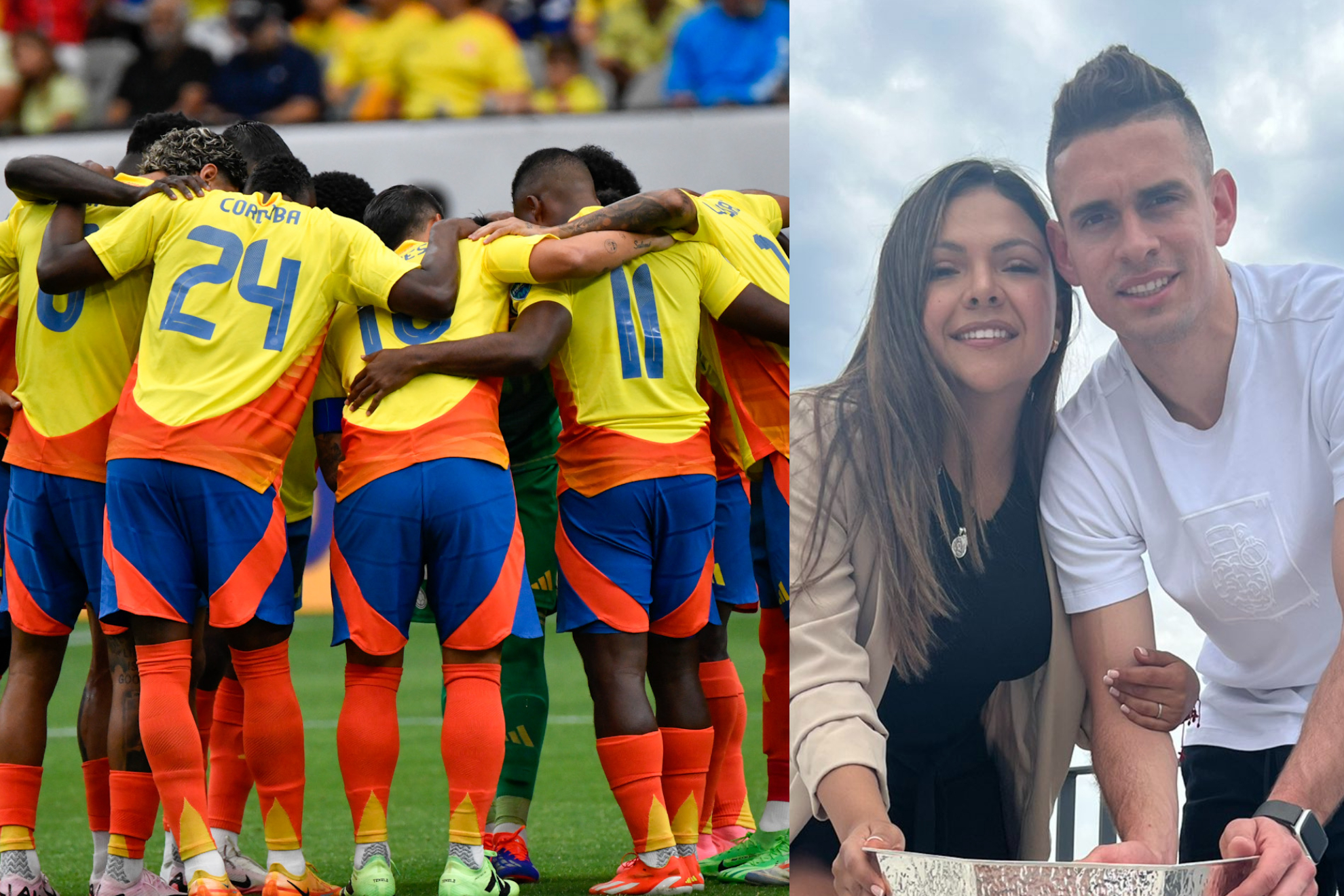 Ana Caicedo, esposa de Rafael Santos Borré, habló de los goleadores de Selección Colombia